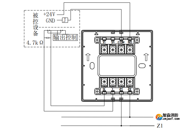 GST-LD-8365H输入/输出模块接线