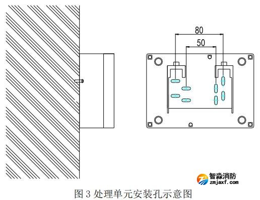 JTW-LD-GST85A缆式线型感温火灾探测器安装示意图